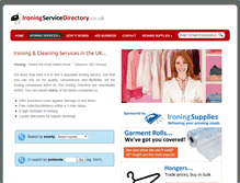 Tablet Screenshot of ironingservicedirectory.co.uk